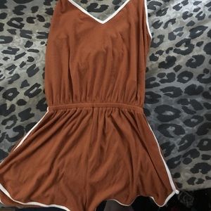Yellow Forever 21 Halter Romper